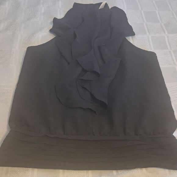 Adiva Black Ruffled Halter Top - Picture 12 of 16